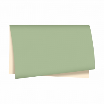 Poli Dupla Face Paper Look 68cmx65cm 25fls Barbante/Verde Chá