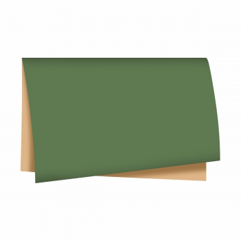Poli Dupla Face Paper Look 68cmx65cm 25fls Verde/Natural
