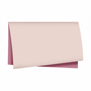 Poli Dupla Face Paper Look 68cmx65cm 25fls Nude/Rosé