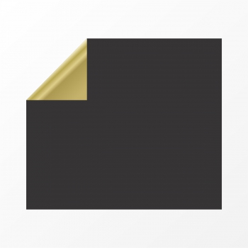 Poli Dupla Face 68cmx65cm 25fls Preto/Ouro