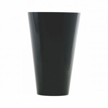 Vaso Acrílico Tulipa Pequeno 22x14 Unidade Opaco Preto