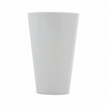 Vaso Acrílico Tulipa Pequeno 21cmx14cmx8,5cm Unidade Opaco Branco