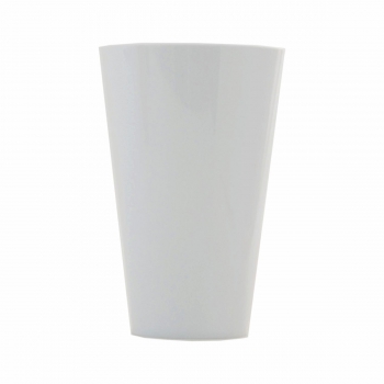 Vaso Acrílico Tulipa Pequeno 22x14 Unidade Opaco Branco