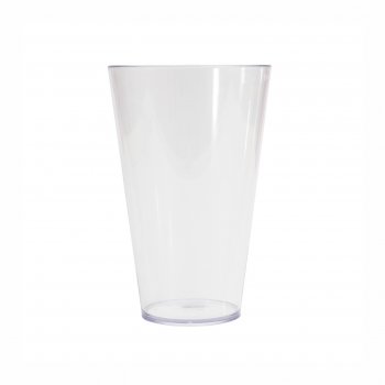 Vaso Acrílico Tulipa Pequeno 21cmx14cmx8,5cm Unidade Incolor