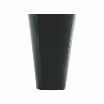 Vaso Acrílico Tulipa 34cmx19cmx12cm Unidade Opaco Preto
