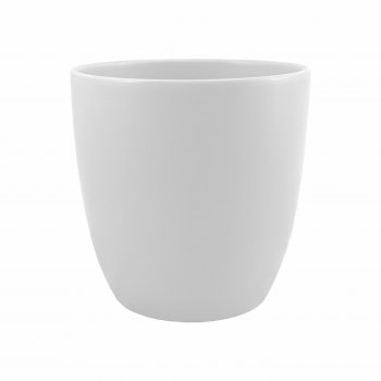 Vaso Cerâmica Mate 16cmx16cmx13cm 1pç Branco