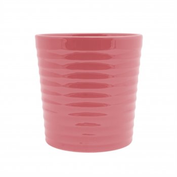 Vaso Cerâmica Brilhante 16cmx16cmx13cm 1pç Rosé