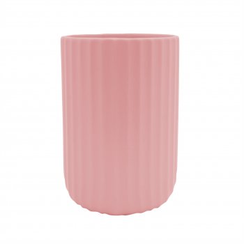 Vaso Dolomita Stripes 18cmx12cm 1pç Rosa