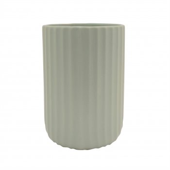 Vaso Dolomita Stripes 18cmx12cm 1pç Verde