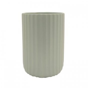 Vaso Dolomita Stripes 13cmx13,5cm 1pç Verde