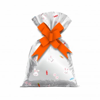 Saco Poli Festa do Chocolate 12cmx22cm 50pçs Multicor