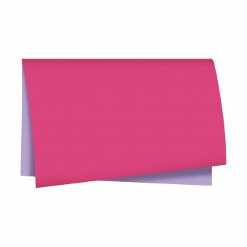 Poli Dupla Face Paper Look  68cmx65cm 25fls Pink/Violet