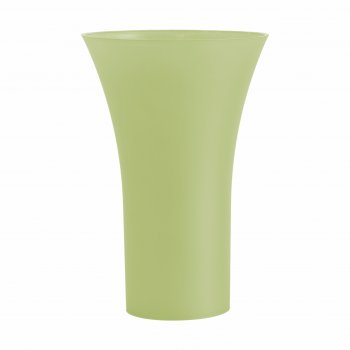 Vaso Acrílico Sillouette Mate 24cmx15cmx8,5cm 1pc Verde Chá