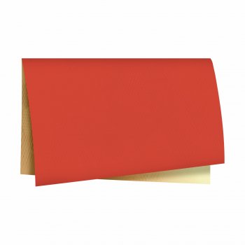 Papel Colmeia Kraft 49cmx49cm 20fls Vermelho/Ouro