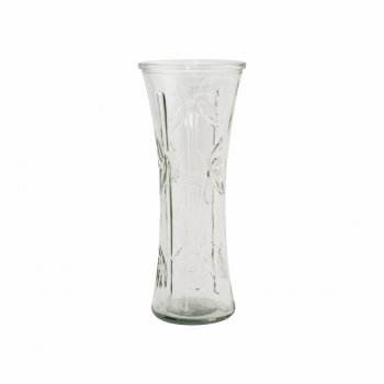 Vaso Vidro Bisotê Palm 10cmx8cmx24cm Incolor