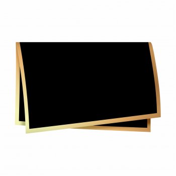 Poli 400 Acetinado Quadrado Classic 67cmx67cm 20fls Preto/Ouro