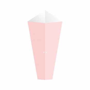 Cone Para Bouquet Liso 8,5cmx28,5cmx3,5cm 6pçs Rosa