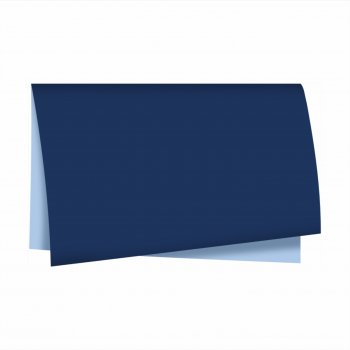 Poli Dupla Face Paper Look 68cmx65cm 25fls Azul Marinho/Azul Claro