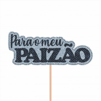 Pick MDF Paizão 95mmx37mm 1pç Azul