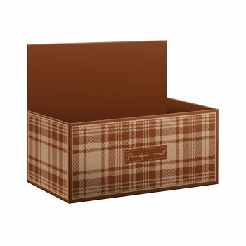 Caixa Display Tradizione 21cmx9cmx12cm 1pç Marrom/Natural