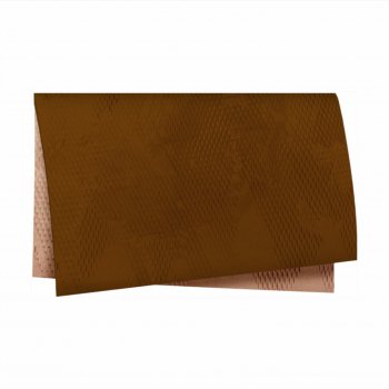 Papel Colmeia Dupla Face Kraft 49cmx49cm 20fls Marrom/Natural