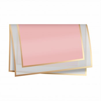 Poli Acetinado Coreano 56cmx55cm 20fls Line Rosê