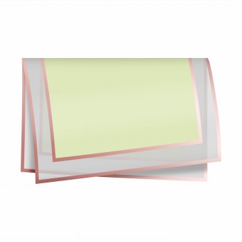 Poli Acetinado Tipo Coreano 56cmx55cm 20fls Line Verde Claro
