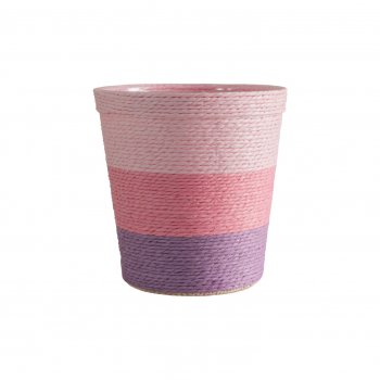 Cachepot Paper 14cmx14cm 1pç Rosa Claro/Rosa Escuro/Lilás