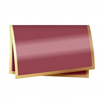Poli 400 Quadrado Classic 67cmx67cm 25fls Merlot/Ouro