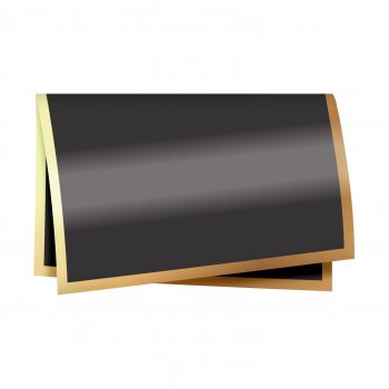 Poli 400 Quadrado Classic 67cmx67cm 25fls Preto/Ouro