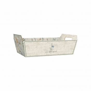 Bandeja Vintage Aurora 26cmx18cmx8,5cm 4pc Natural