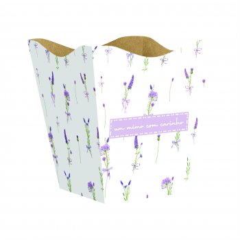 Cachepot Vintage Lilac Grande 10pc Branco