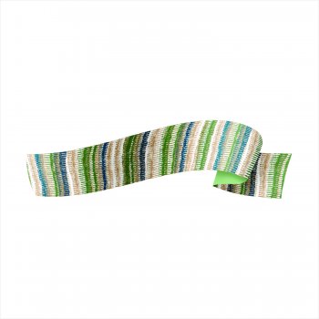 Fita Maxi Trama 32mmx100m Natural/Verde Chá