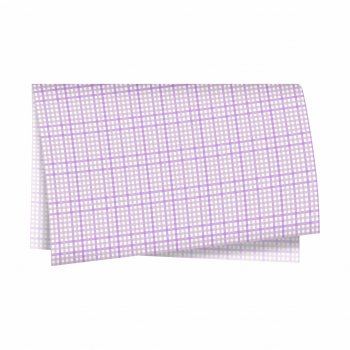 Papel Seda Mini Vichy 49cmx69cm 50fls Lavanda