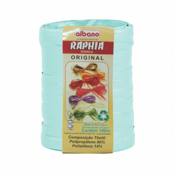 Raphia Maxi Sintética 100m Azul Cristal