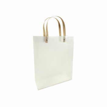 Sacola PVC com Alça 20cmx25cmx07cm 1pç Incolor