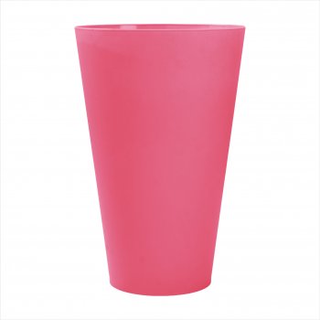 Vaso Acrílico Tulipa Mate 21cmx13cm 1pc Rosê