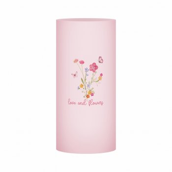 Vaso Acrílico Prestige Frozen Florir 25,5cmx12,5cmx11cm 1pc Rosa Pétala