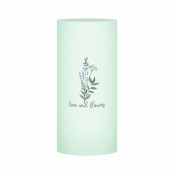 Vaso Acrílico Prestige Frozen Aurora 25,5cmx12,5cmx11cm 1pc Cristal