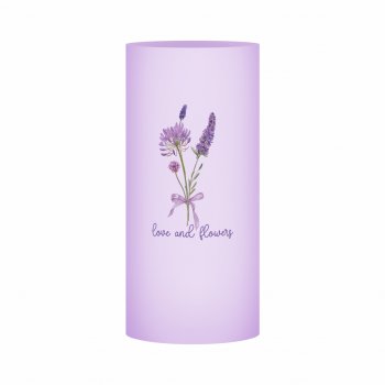 Vaso Acrílico Prestige Frozen Lilac 25,5cmx12,5cmx11cm 1pc Lavanda