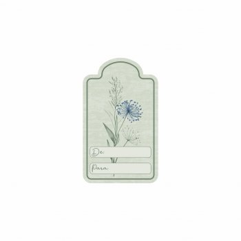 Tag Aurora 4,5cmx7cm 10pçs Verde Chá