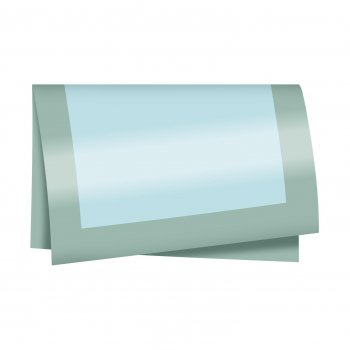 Poli 400 Sublime 68cmx68cm 25fls Azul Cristal/Verde Eucalipto
