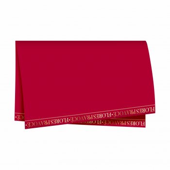 Poli 400 Flores Pra Você 68cmx68cm 25fls Cherry/Ouro