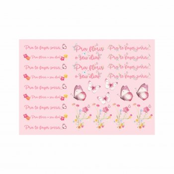 Cartela de Etiqueta Florir 21cmx14,8cm 50pçs Pétala