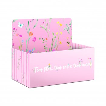 Caixa Display Florir 27,5cmx11,5cmx18,5cm 1pç Rosa