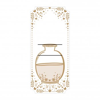 Cartão p/ Flores Encanto 14,5cmx32cm 6pçs Branco