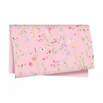 Poli Dupla Face Florir 68cmx65cm 25fls Rosa Pétala