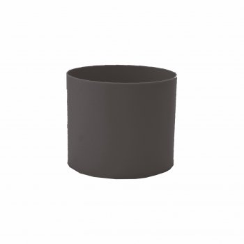 Cachepot Acrílico Cilindro Pote 11 Preto