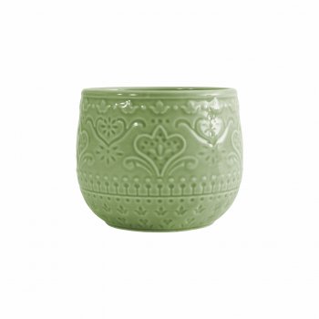 Vaso Cerâmica Mimo 12cmx10cm 1pç Verde