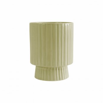 Vaso Cerâmica Siena 12,8cmx16cm 1pç Verde